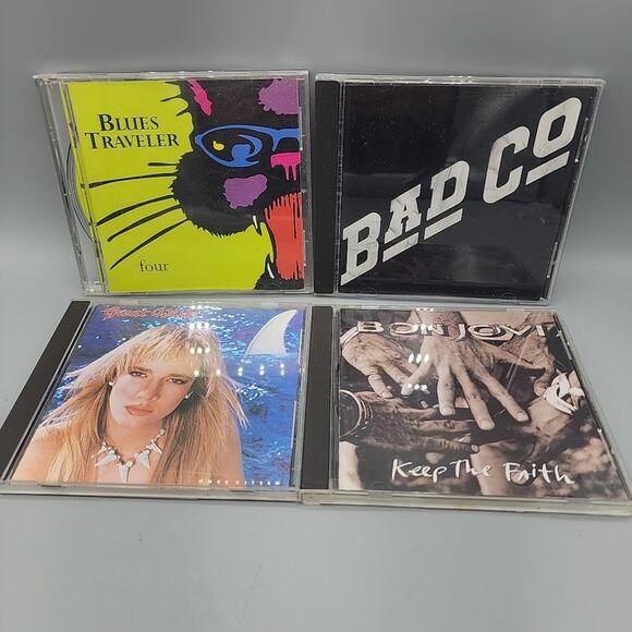4 CD Lot Classic Rock Hard Rock Blues Bad Company Blues Teaveler Bon Jovi Great - Picture 1 of 11